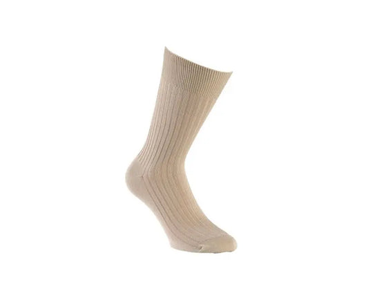 Chaussettes en fil d’écosse beige AZERTI