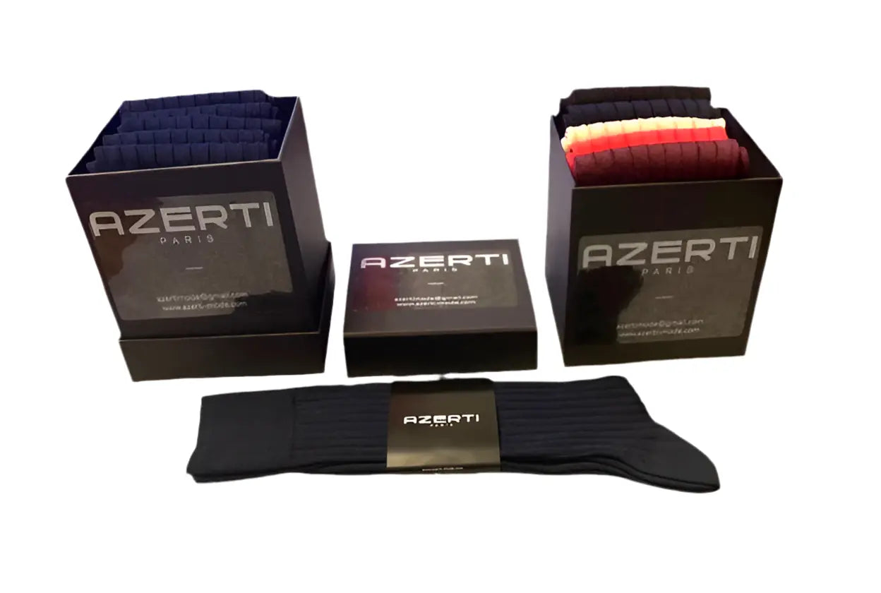 Coffret de 5paires de chaussettes en coton fil d’ecosse AZERTI