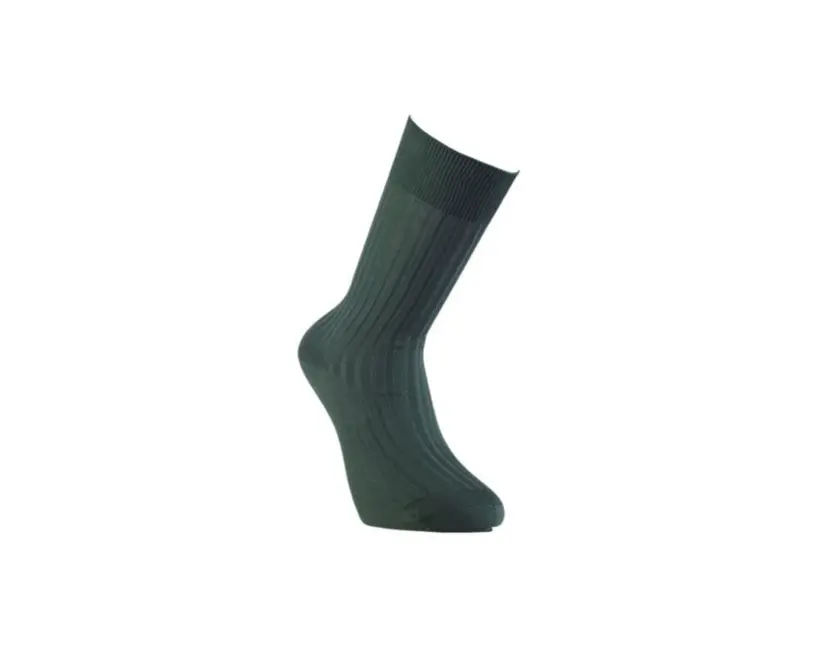 Chaussettes en fil d’écosse vert AZERTI