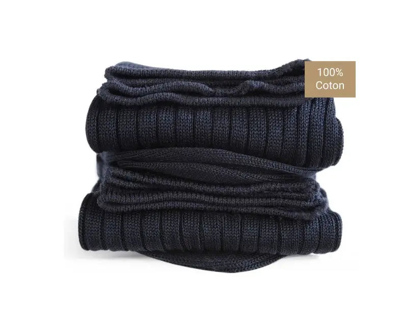 Chaussettes en fil d’écosse marine AZERTI