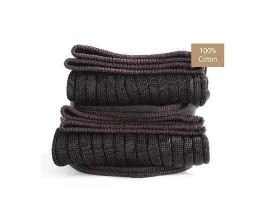 Chaussettes en fil d’écosse havane AZERTI