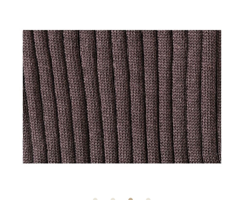 Chaussettes en fil d’écosse havane
