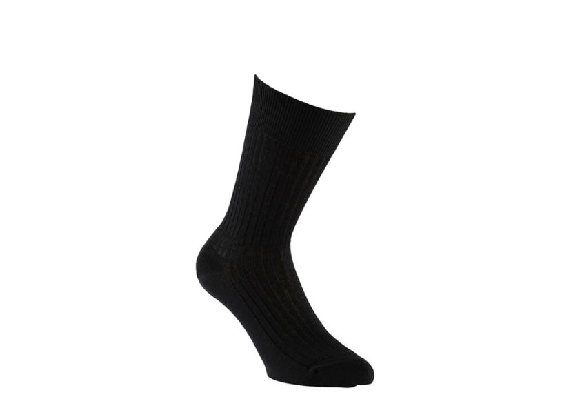 Chaussettes noir en fil d’écosse