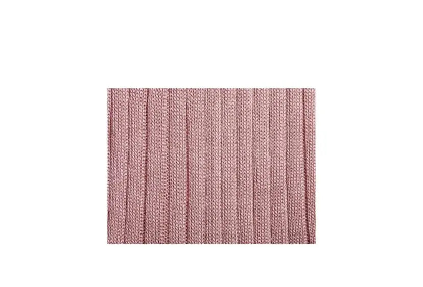 Chaussettes en fil d’écosse vieux rose AZERTI