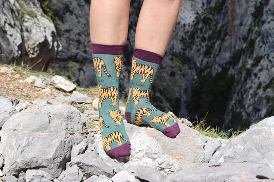 Fabrication des chaussettes en fil d'écosse