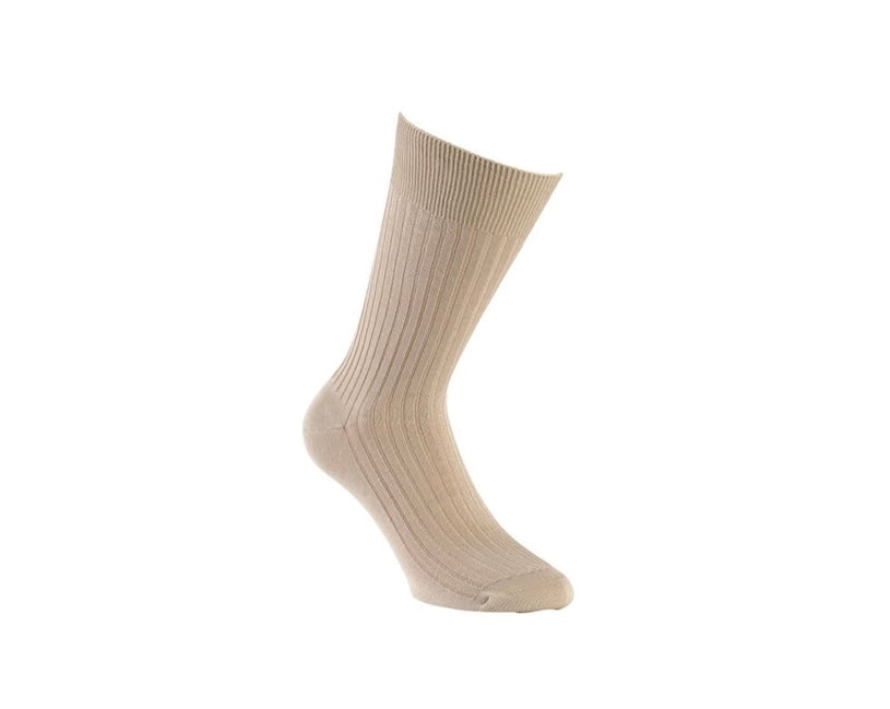 Chaussettes en fil d’écosse beige