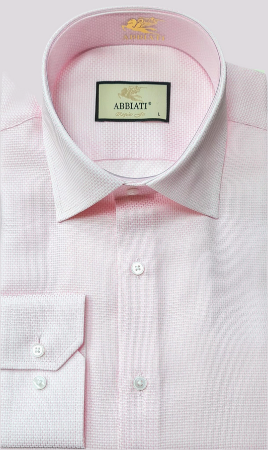 chemise ABBIATI rose pure coton