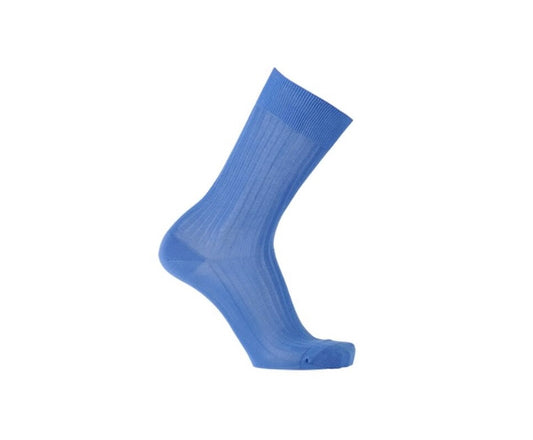 Chaussettes en fil d’écosse bleu moyen