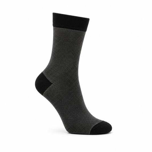 Chaussettes Homme en Fil d'Écosse Caviar — Raffinement & Caractère