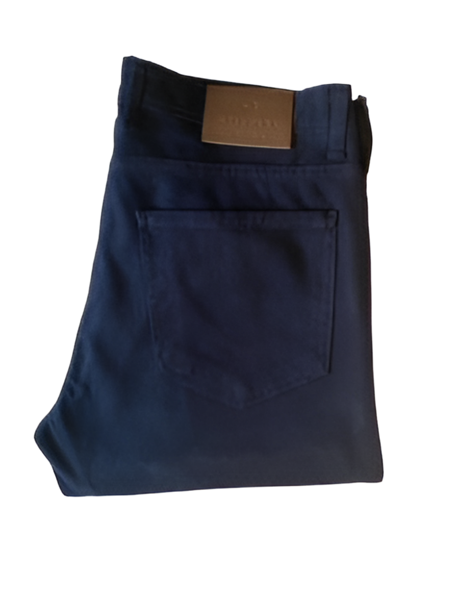 pantalon en marine coton 5 poches