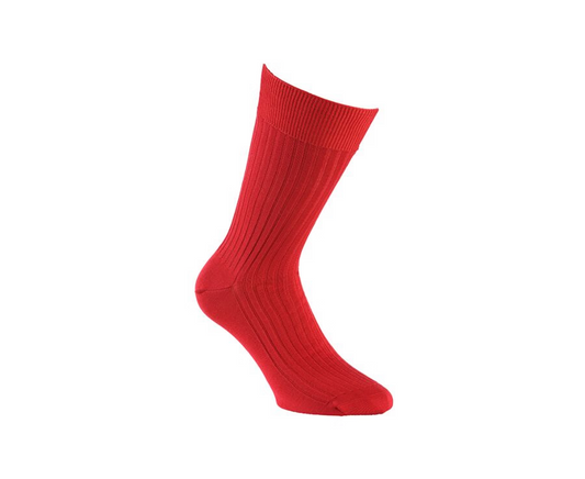 Chaussettes en fil d’écosse rouge