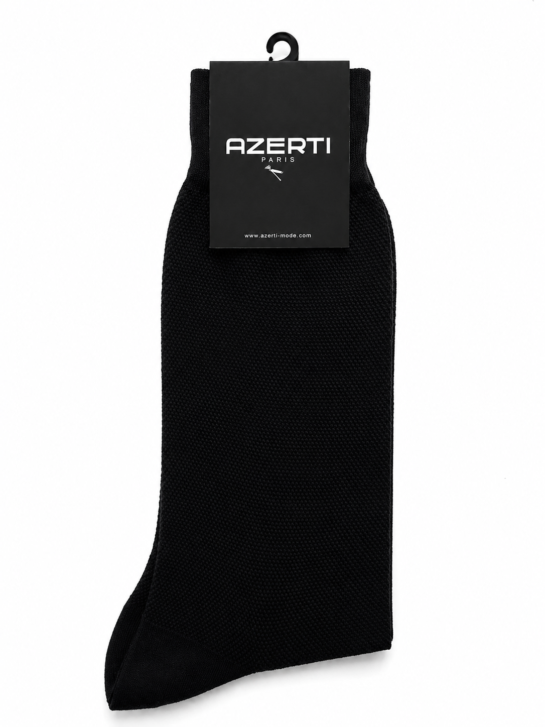 Chaussettes Homme en Fil d'Écosse Caviar noir  — Raffinement & Caractère
