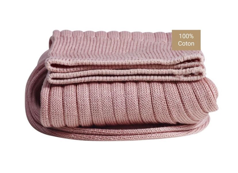 Chaussettes en fil d’écosse vieux rose
