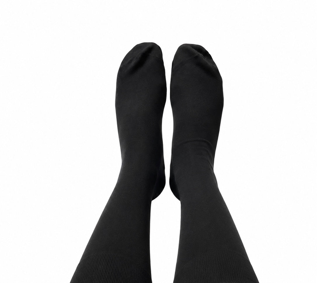 Chaussettes Homme en Fil d'Écosse Caviar noir  — Raffinement & Caractère