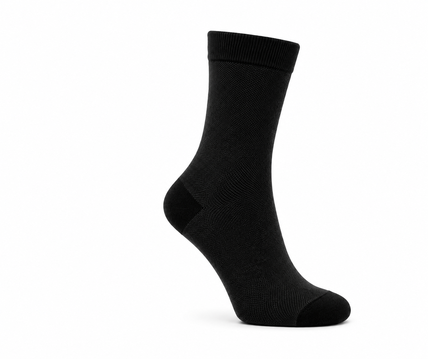 Chaussettes Homme en Fil d'Écosse Caviar noir  — Raffinement & Caractère