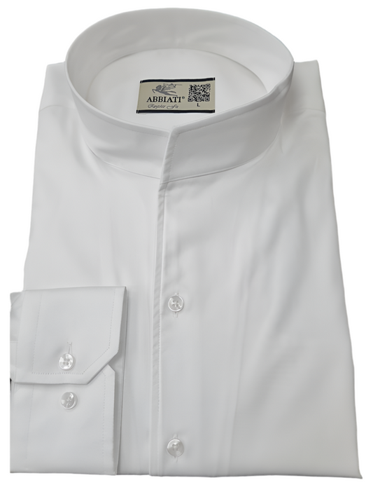 chemise blanche col mao pure coton ABBIATI