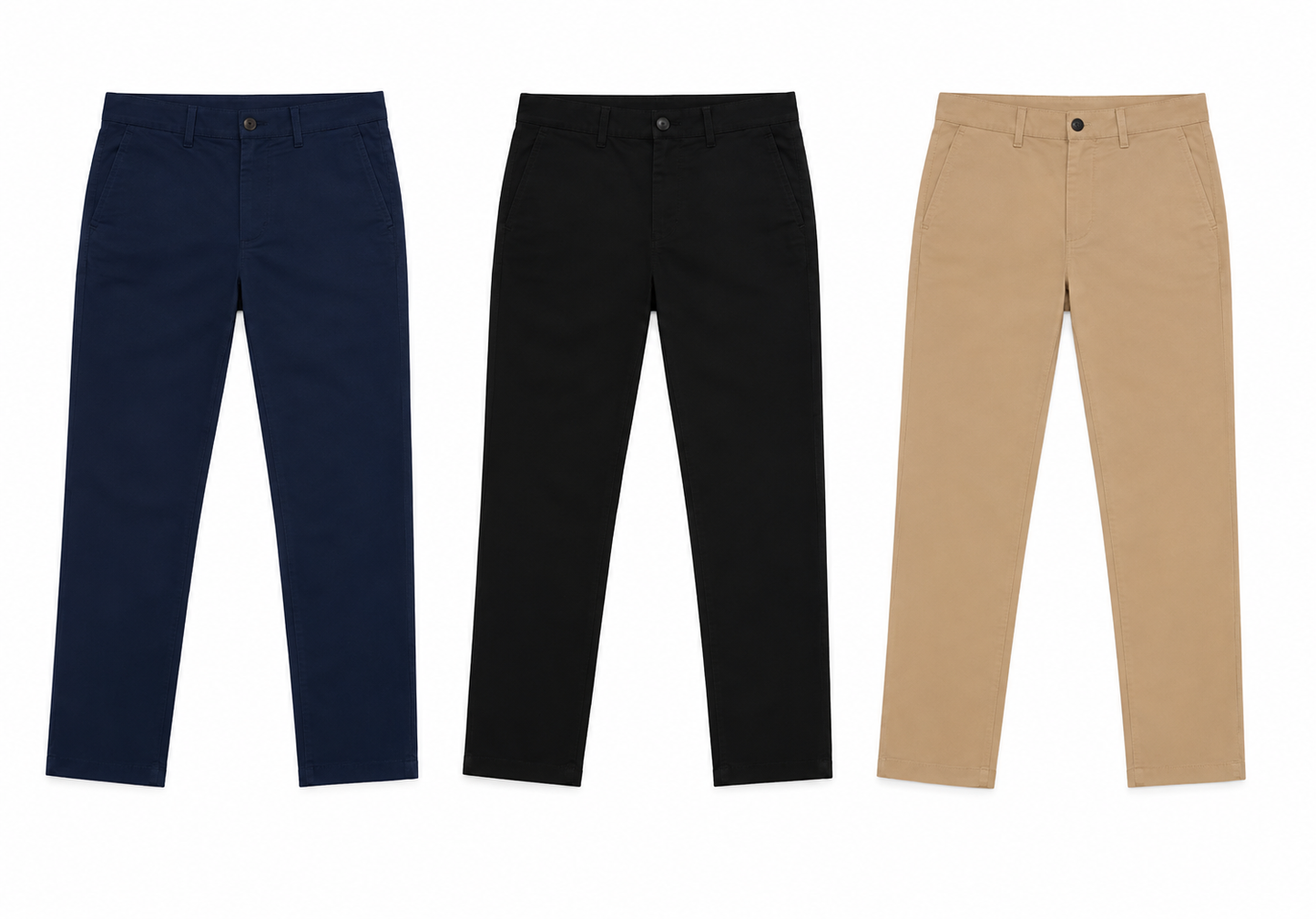 Pantalon Chino Beige en Coton — AZERTI