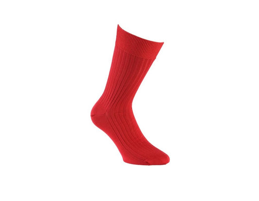 Chaussettes en fil d’écosse rouge