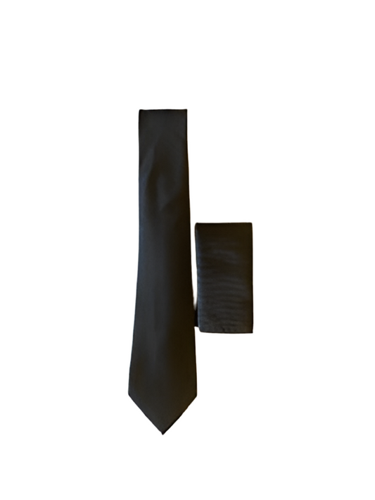 cravate noir synthétique