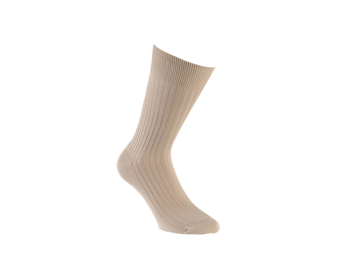 Chaussettes en fil d’écosse beige