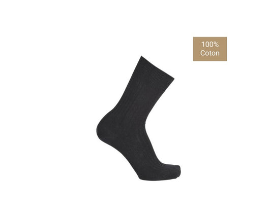 Chaussettes en fil d’écosse gris anthracite