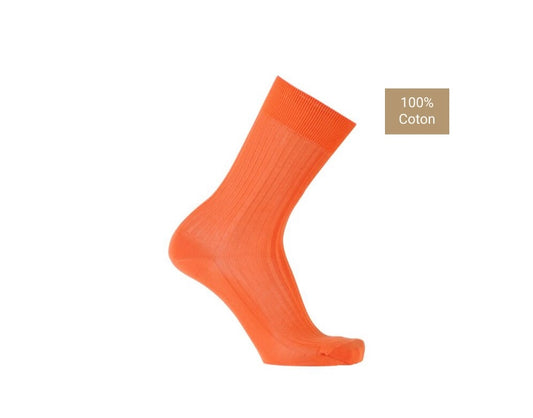 Chaussettes en fil d’écosse orange
