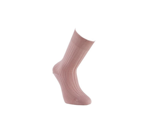 Chaussettes en fil d’écosse vieux rose