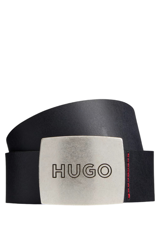 ceinture en cuir hugo boss avec boucle plate à logo taille 95cm