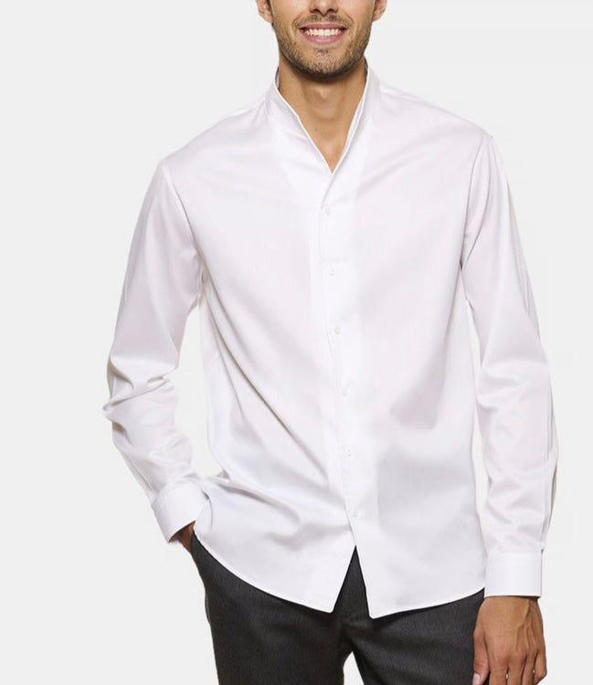 Chemise blanche col tulipe