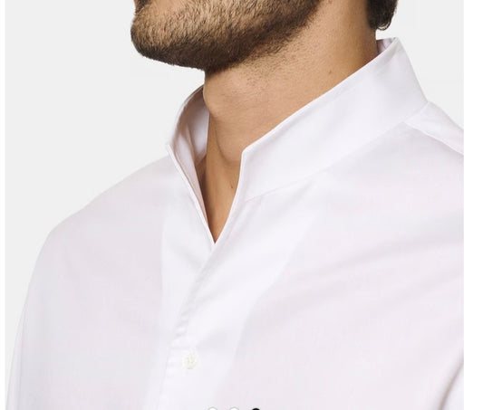 Chemise blanche col tulipe