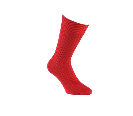 chaussette fil d'écosse rouge AZERTI