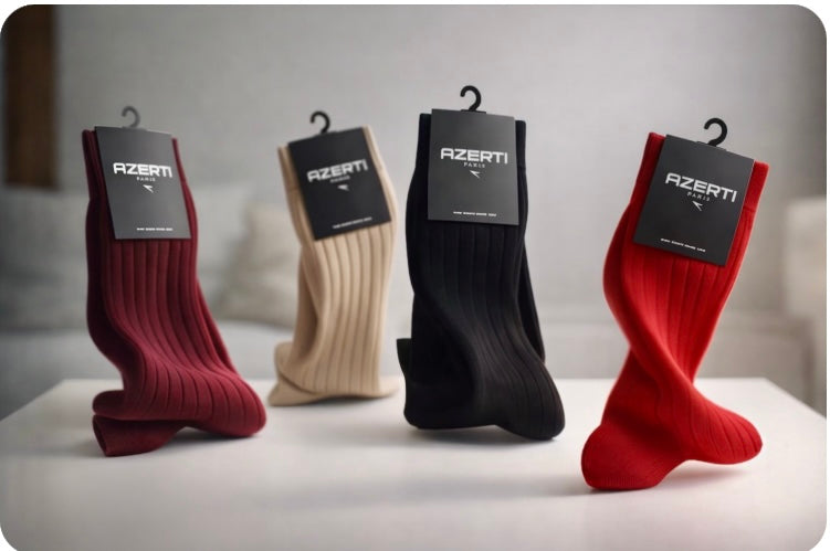 Coffret de 5paires de chaussettes en coton fil d’ecosse